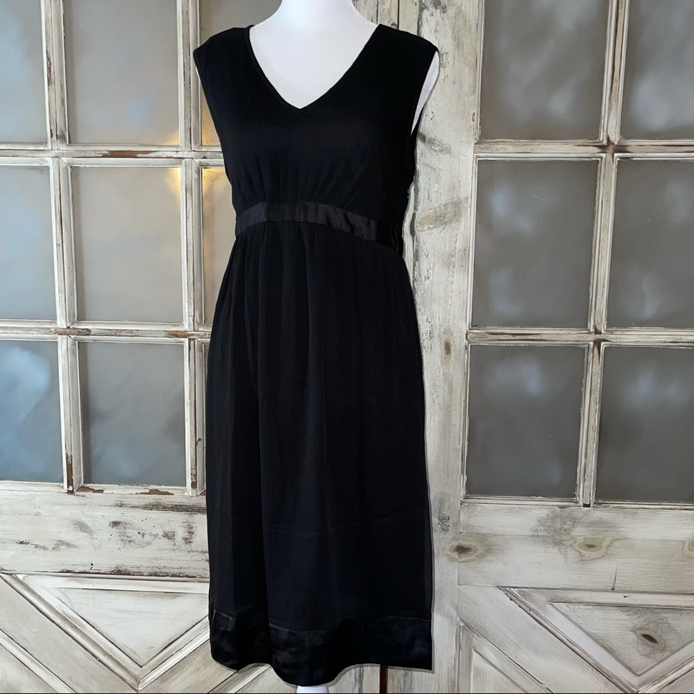 Motherhood maternity blk midi maternity dress sz M